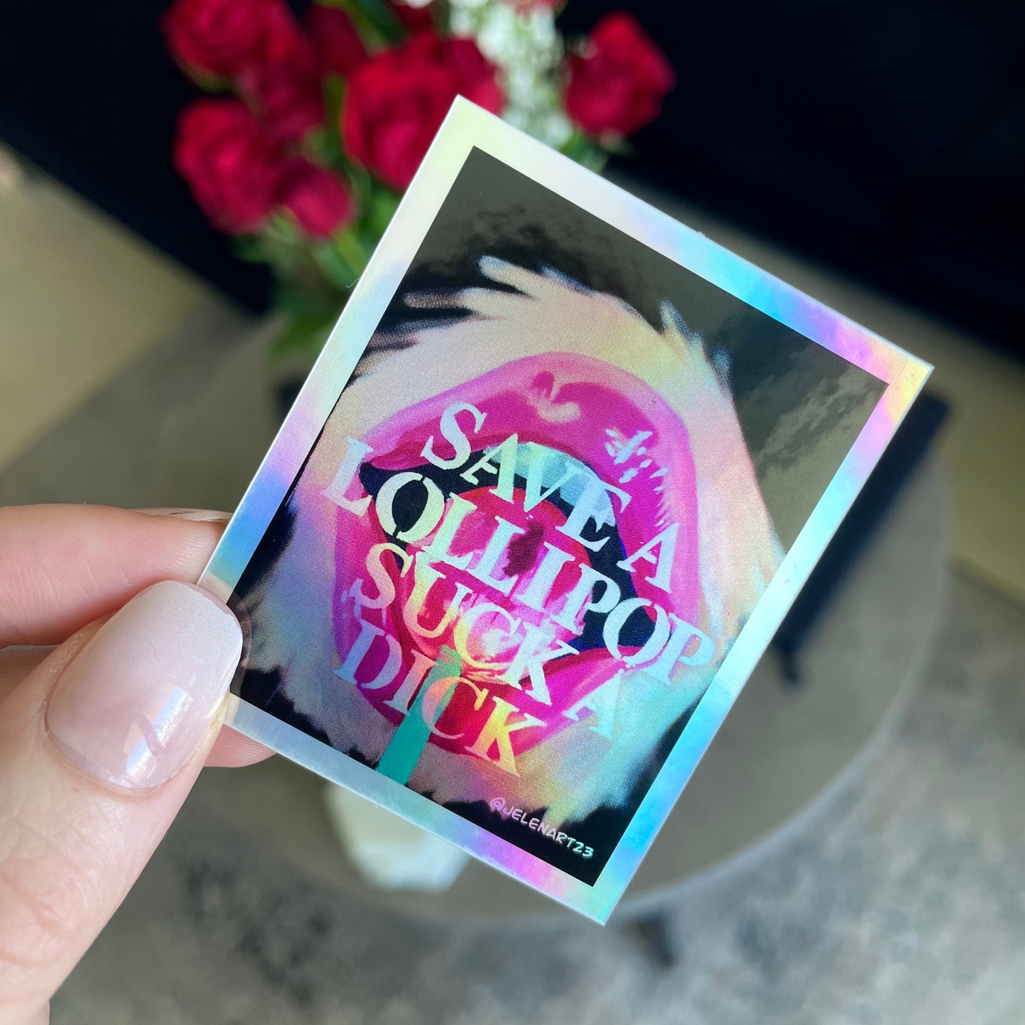 LOLLIPOP HOLOGRAPHIC sticker